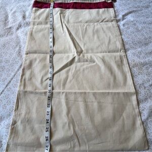 Large Tory Burch Cream Dust Storage Bag Cover Pink Trim Gold Logo 28" x 17"